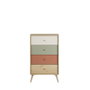 Hanah Home Cómoda Multicolor con 4 Cajones